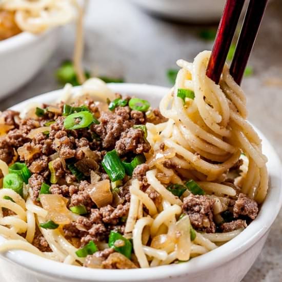 taiwanese beef noodle bowl