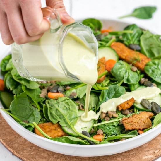 Easy Avocado Tahini Dressing