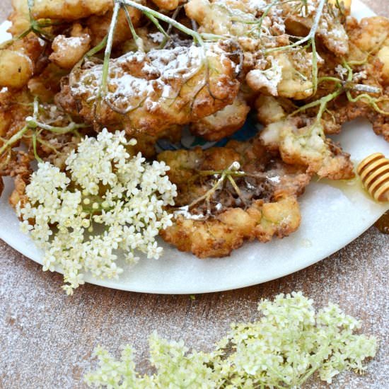 Vegan Elderflower Fritters