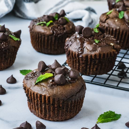 Mint Chocolate Brownie Bites