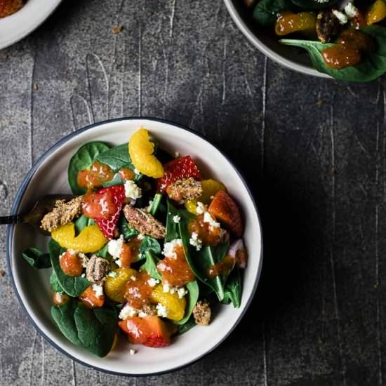 Strawberry Spinach Salad