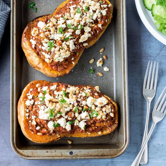 Vegetarian Stuffed Butternut