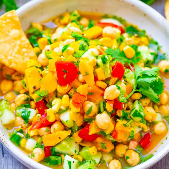 Mango Chickpea Salad