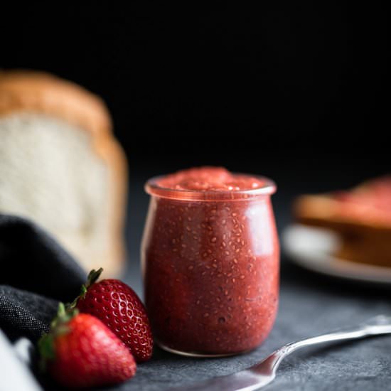 Strawberry Rhubarb Chia Seed Jam