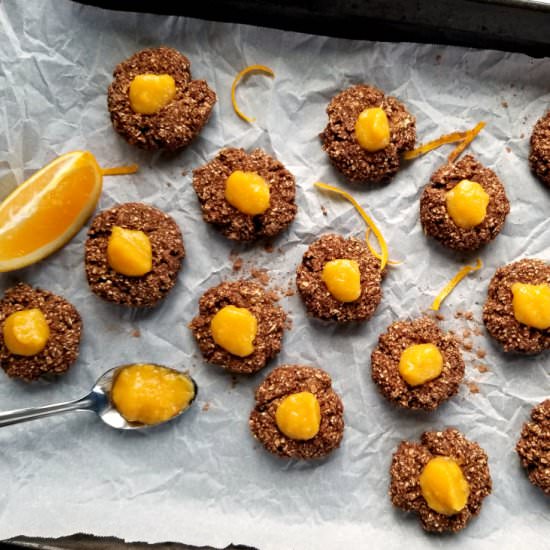 Orange Apricot Thumbprint Cookies