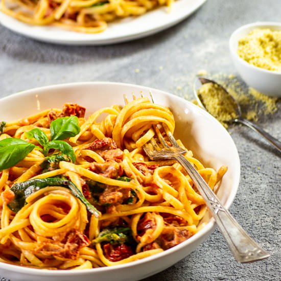 Pasta with Tomato Alfredo