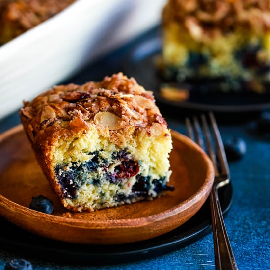 Blueberry Lemon Almond Coffee Cake