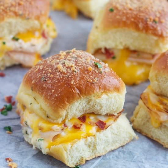 Chicken Bacon Ranch Sliders