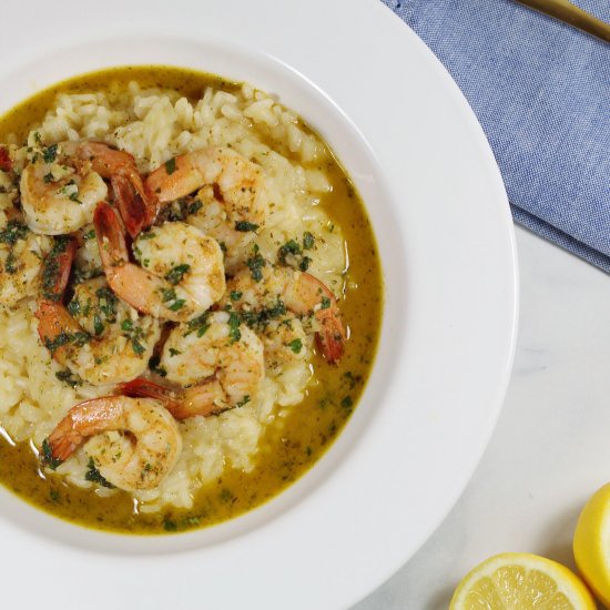 Creamy Shrimp Scampi Risotto