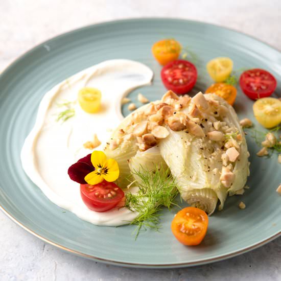Fennel au Gratin with Almonds
