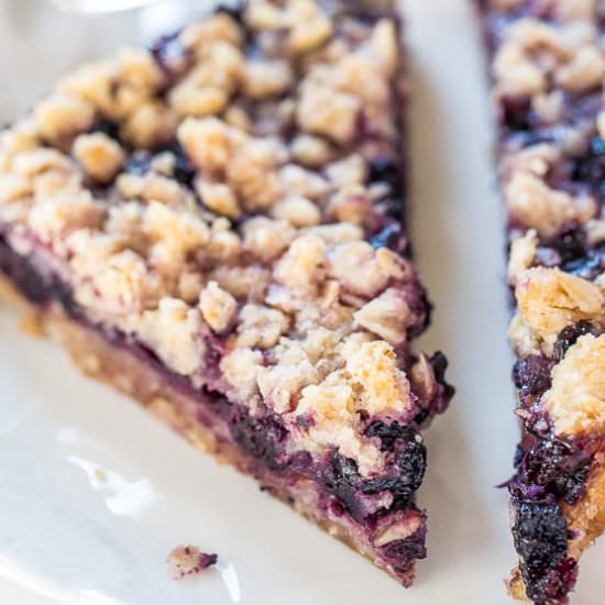 Blueberry Bars with Crumble Topping
