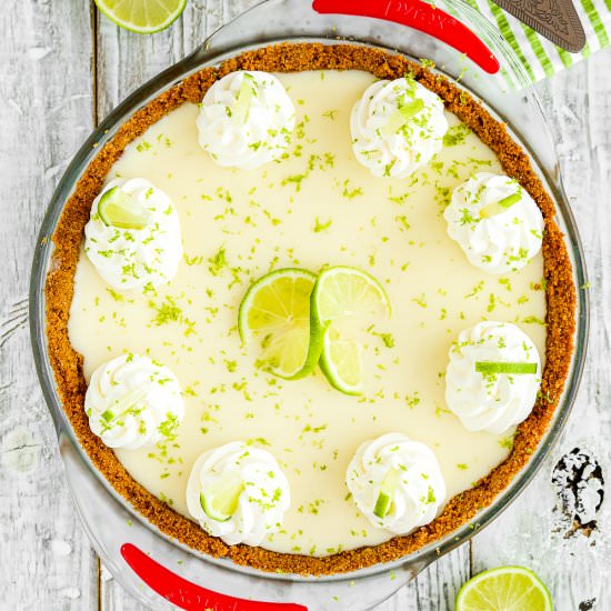 EASY EGGLESS KEY LIME PIE