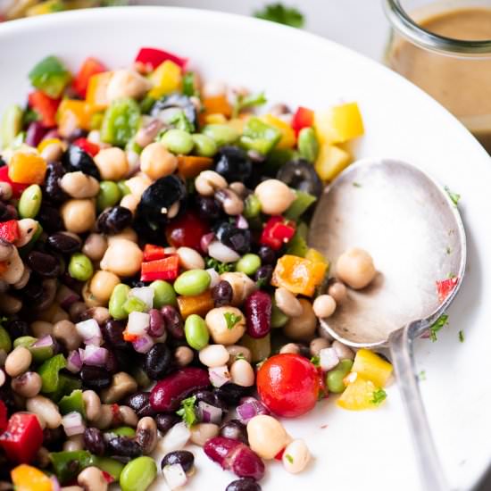 Rainbow Bean Salad