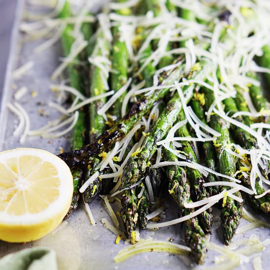 Grilled Parmesan Asparagus