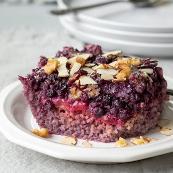Millet Breakfast Bake With Berries