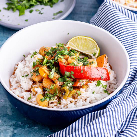 15 Minute Thai Prawn Curry