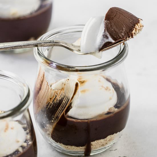 Low Carb S’mores Mousse Cups