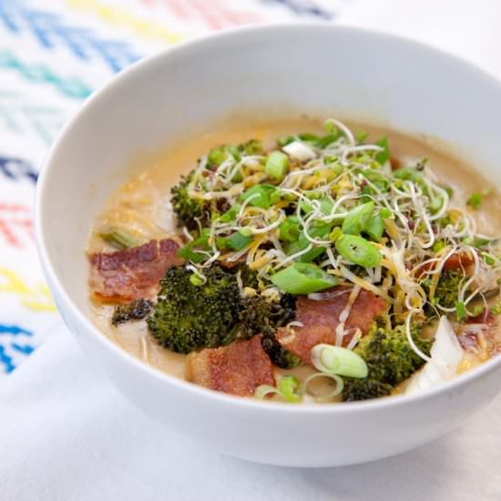 Loaded Potato & Cauliflower Soup