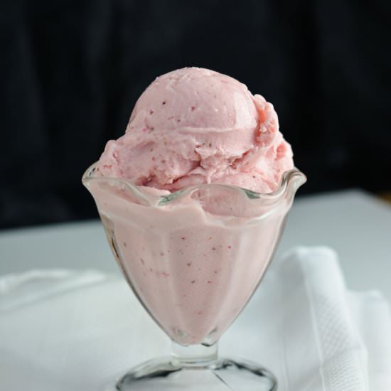 Strawberry Almond Soft Serve