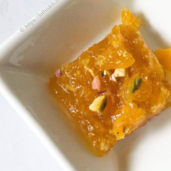 Mango Fudge with Coconut