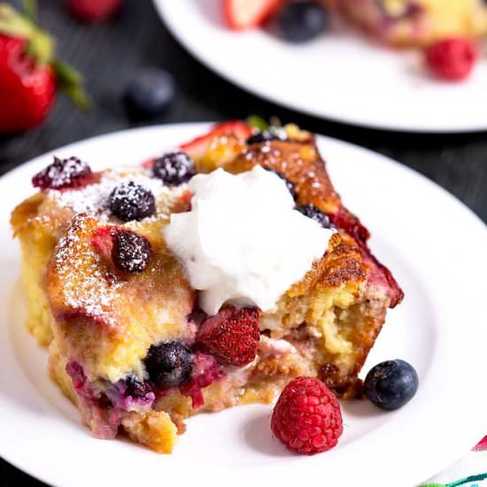 Berry Bread Pudding