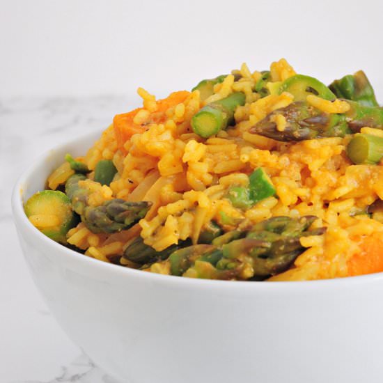 Risotto with asparagus
