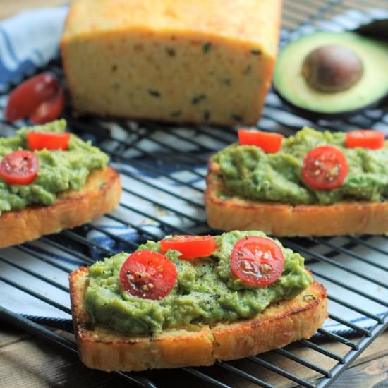 Chile Relleno Cornbread Avo Toast