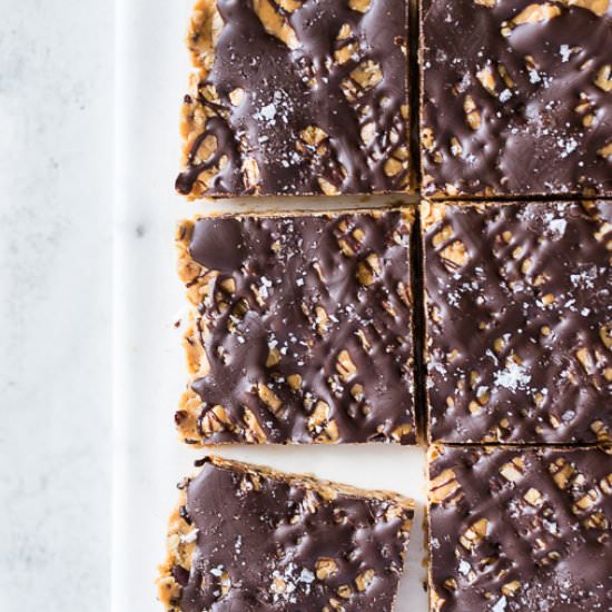 No Bake Peanut Butter Oat Bars
