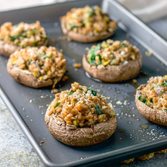 Stuffed Portobello Mushroom Caps