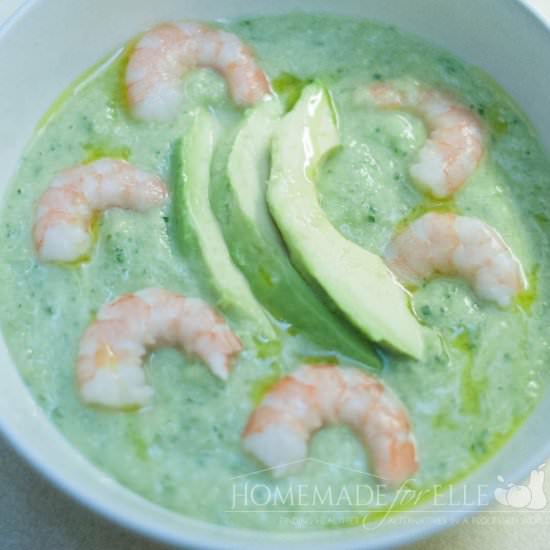 Chilled Avocado Shrimp Soup
