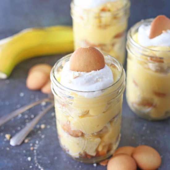 No Bake Banana Pudding Parfaits