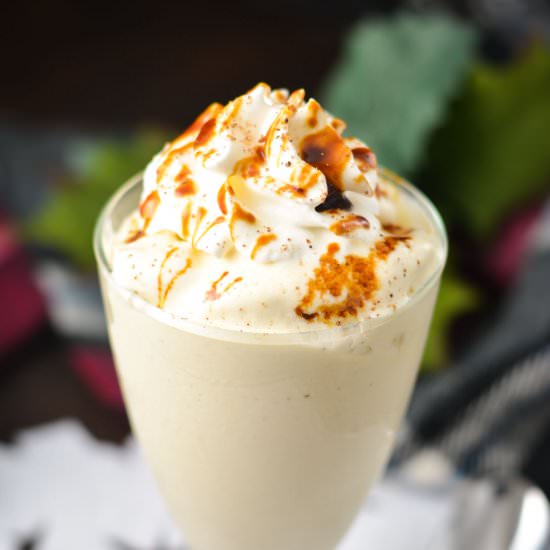 Soft-Serve Eggnog Ice Cream