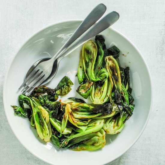 Grilled Baby Bok Choy