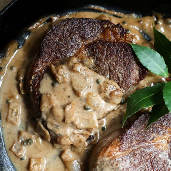 Dairy-Free Peppercorn Sauce