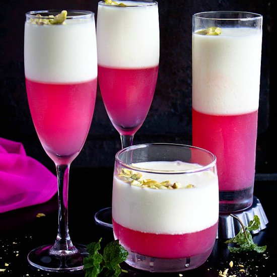 Mahalabia with Rose Jelly