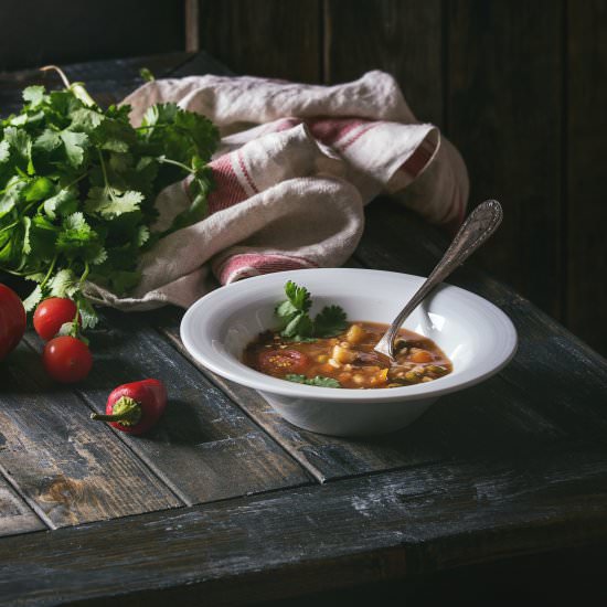 Summertime Grilled Vegetable Soup