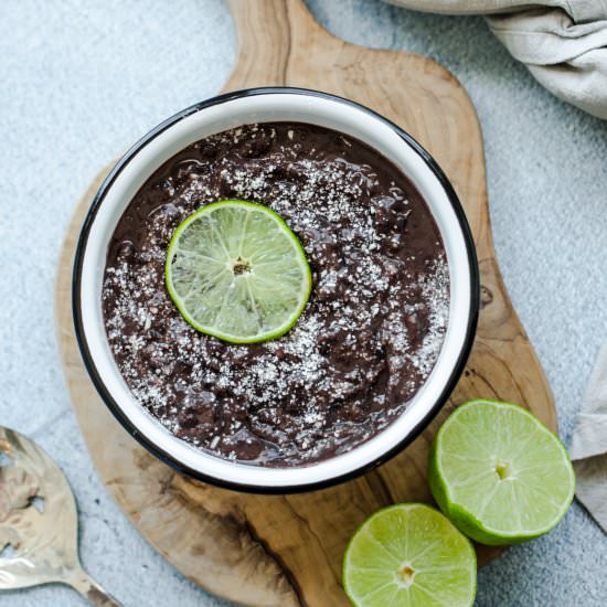 Healthy Refried Black Beans