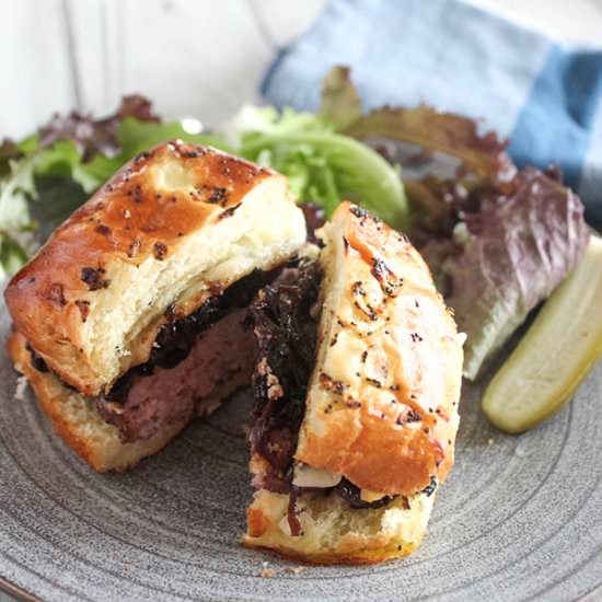 Caramelized Onion Burger