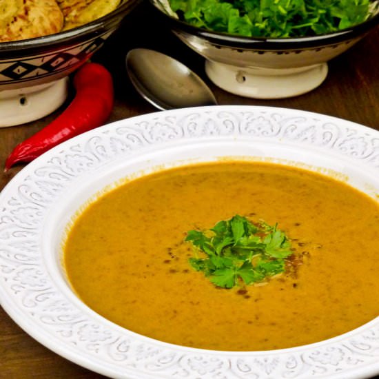 Indian spiced lentil soup