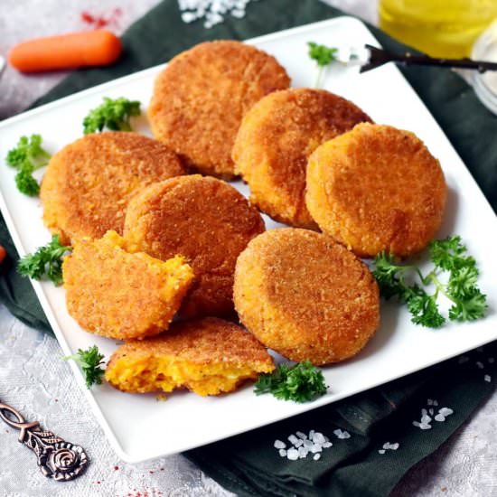 Cheesy Carrot Fritters