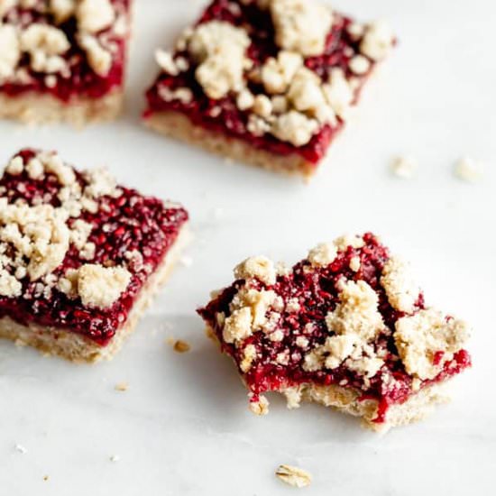 Raspberry Crumble Bars