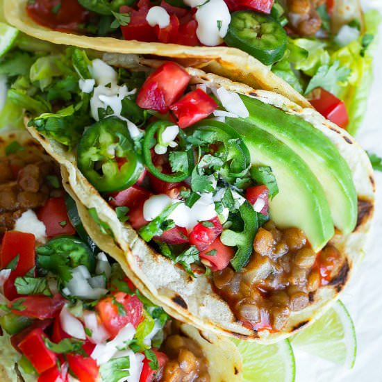 Instant Pot Lentil Tacos