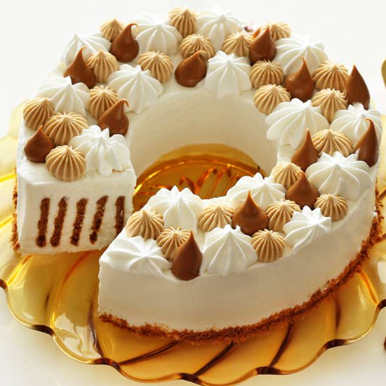 Biscoff cheesecake wreath