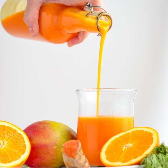 Mango Carrot Orange Turmeric Juice