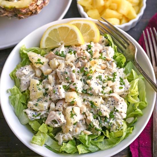 Paleo Lemon PoppySeed Chicken Salad