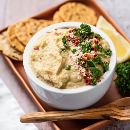 Oil Free Curry Hummus