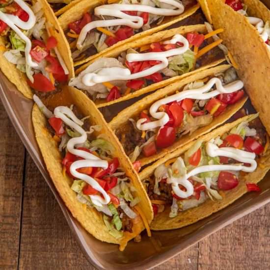 Oven Baked Beef Tacos