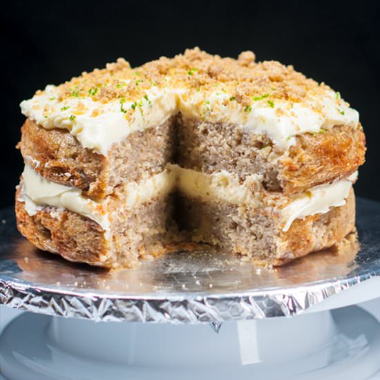 Hummingbird Cake With Pecan Dust