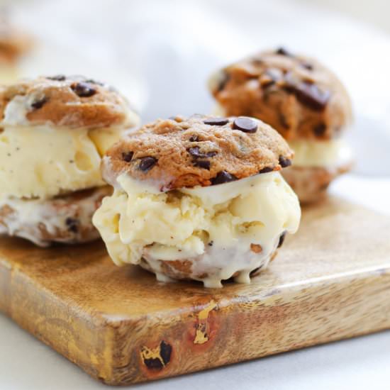 Cookie Dough Ice Cream Sandwiches