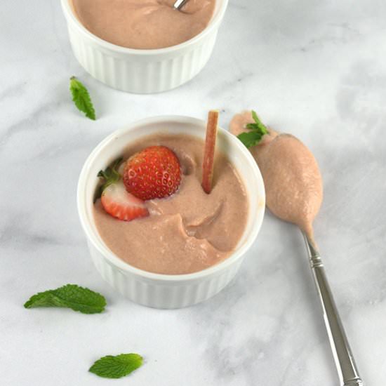 Tart Rhubarb Dessert Mousse